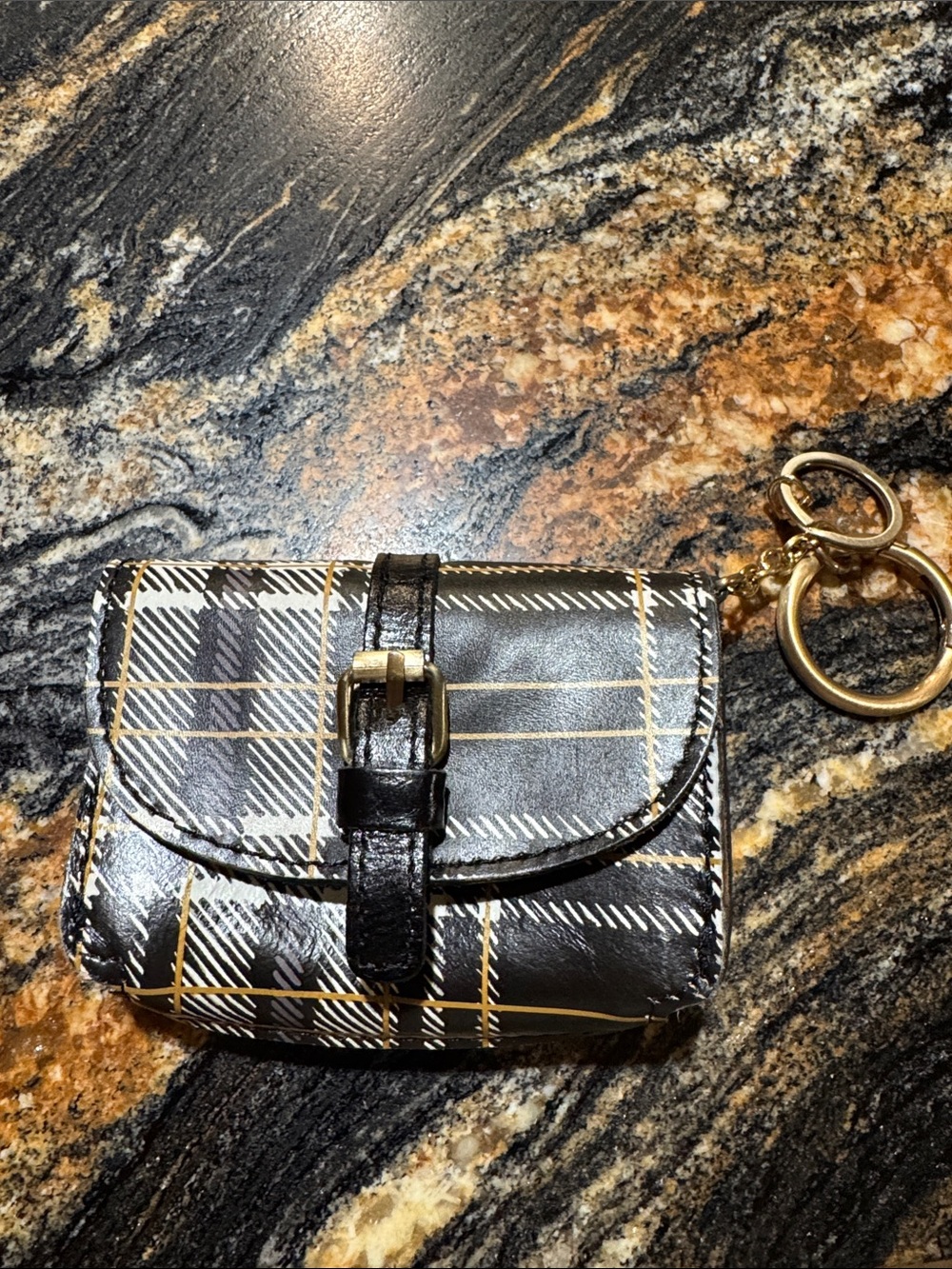 Patricia Nash micro Barcelona leather key chain